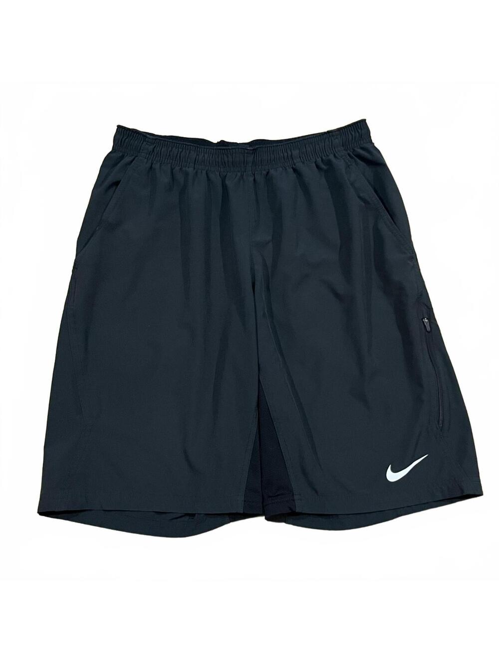 Nike Dri-Fit Mens Black Woven 10" Shorts Size Medium